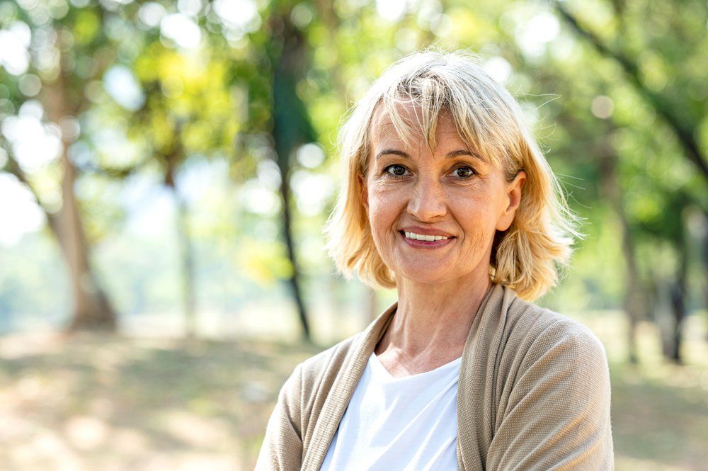Smiling Elderly Woman — Riverdale, GA — Tara Gynecology