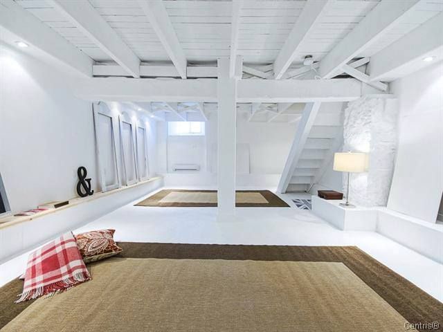 Open concept finished basement