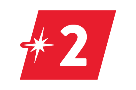 A red gear with a white check mark inside of it