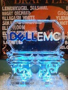 Corporate logo ice sculpture