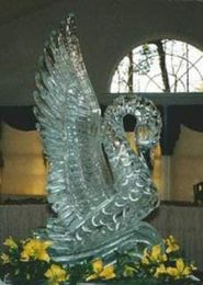 Swan ice sculpture philadelphia pa