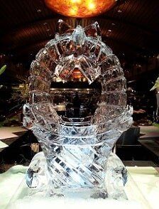 Christmas tree ice sculpture Philadelphia PA