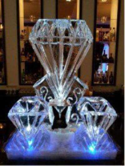 Diamond themed ice luge philadelphia pa