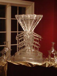 Martini glass ice luge Philadelphia PA