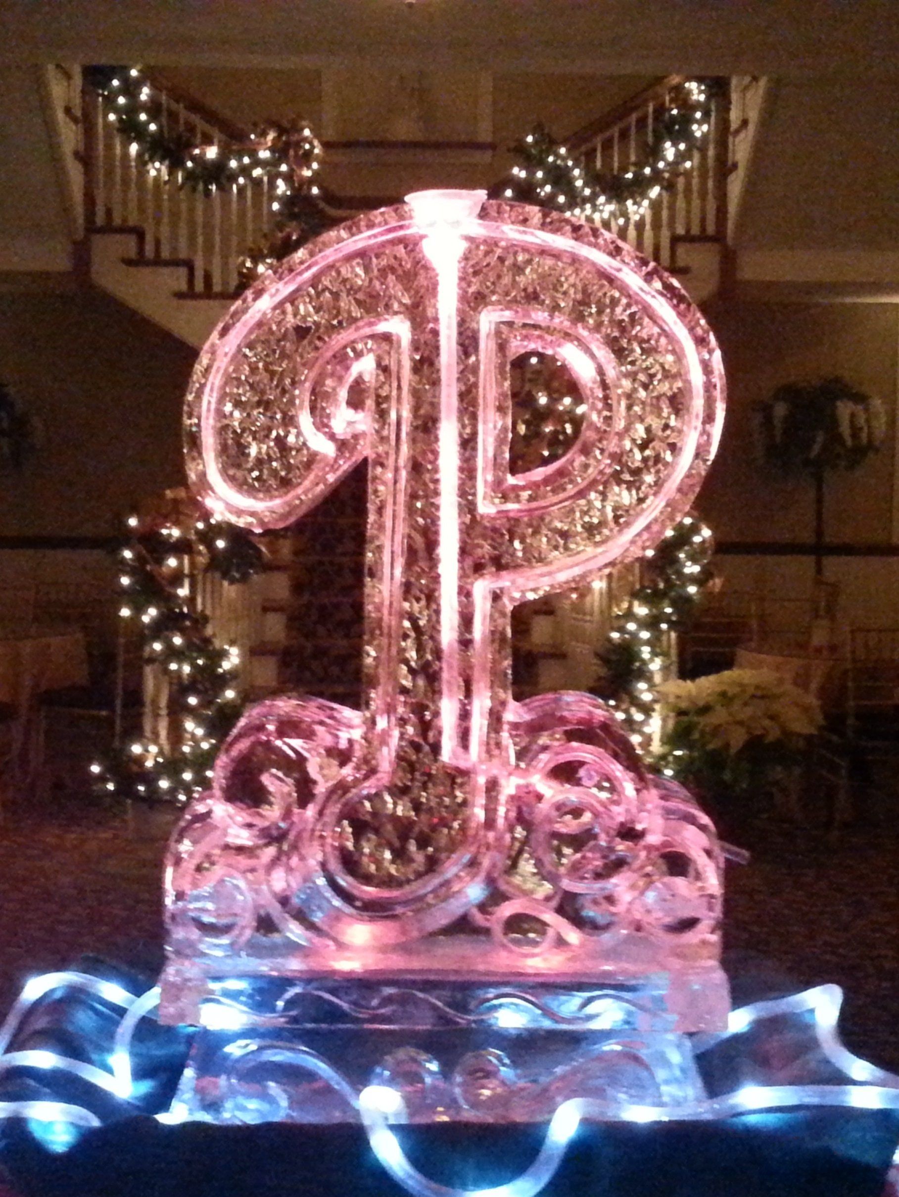 Phillies logo ice Luge PA