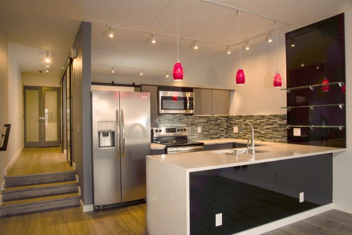 One bedroom kitchen area