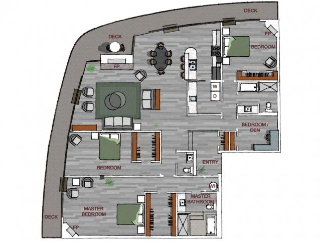 Penthouse floor plan