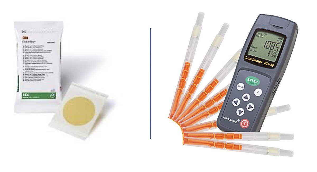 Two sets of 3M healthcare items: adhesive patches and a portable meter with test strips.