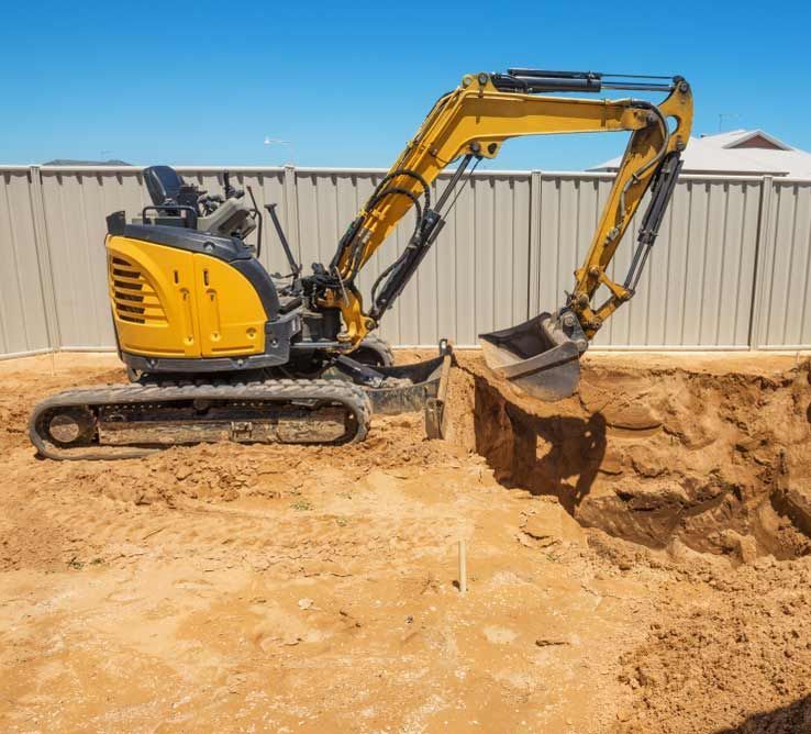 Excavation Works For The Installation Of A Swimming Pool — Austen Landscaping & Earthmoving in Deeragun, QLD