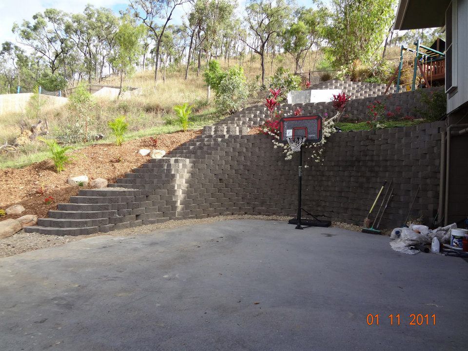 Garden With Basketball Ring — Austen Landscaping & Earthmoving in Deeragun, QLD