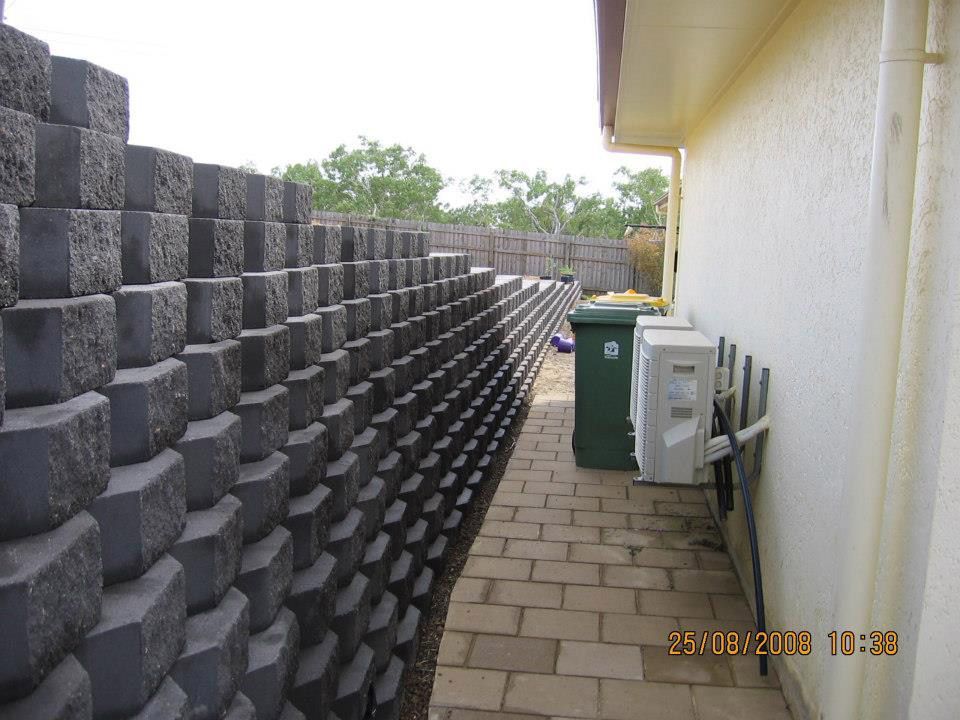 Large Brick Wall — Austen Landscaping & Earthmoving in Deeragun, QLD