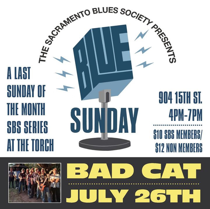 Promotional poster for the 47th Annual Blues Music Awards, Memphis, TN, with blue guitar and stage lights