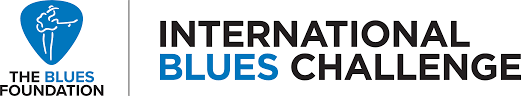 International Blues Challenge logo with blue shield icon and text on white background
