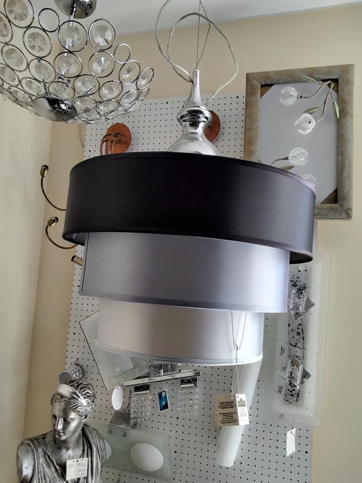 lampadario toni del grigio