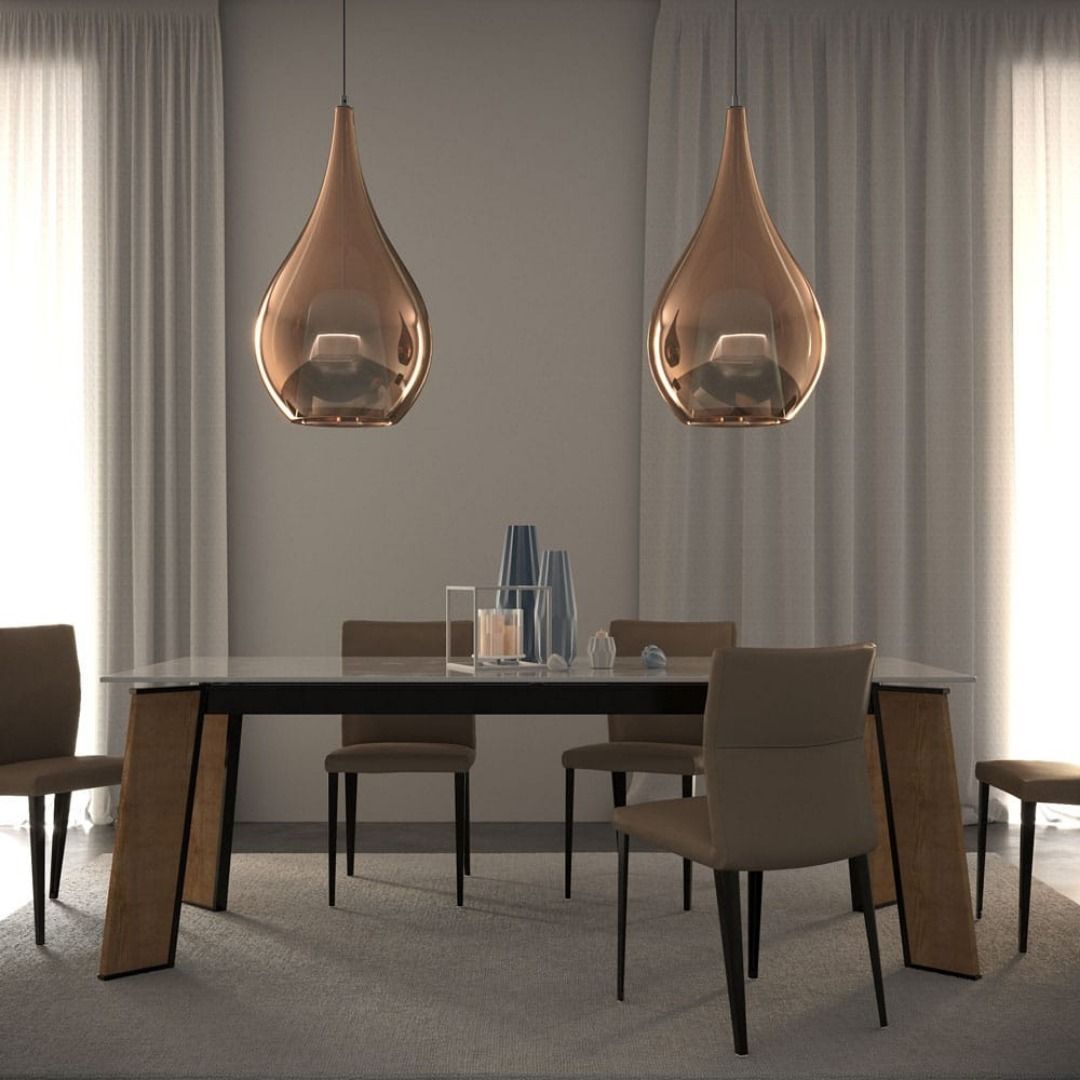 lampadario lucido in oro