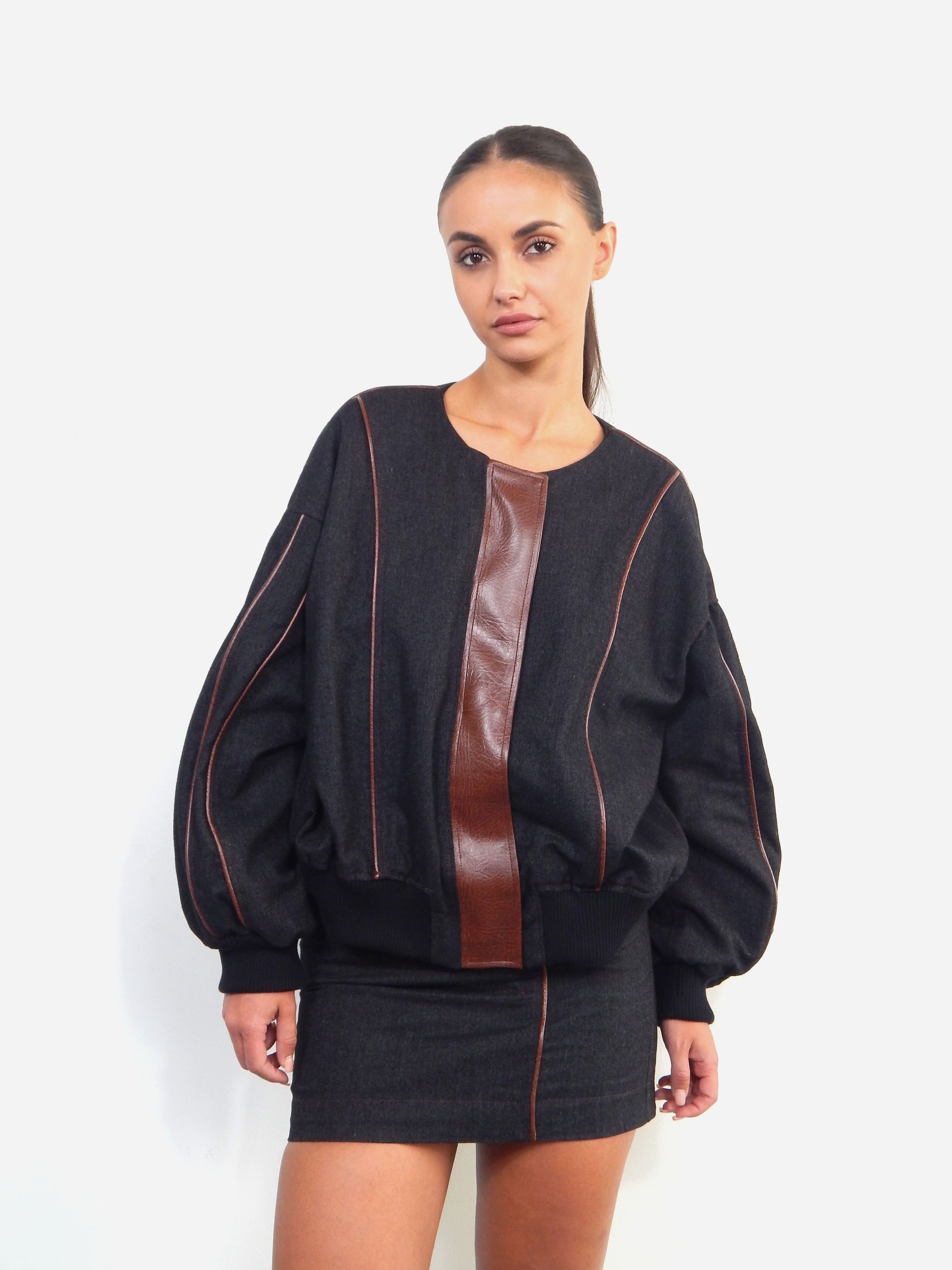 Piped Bomber Jacket