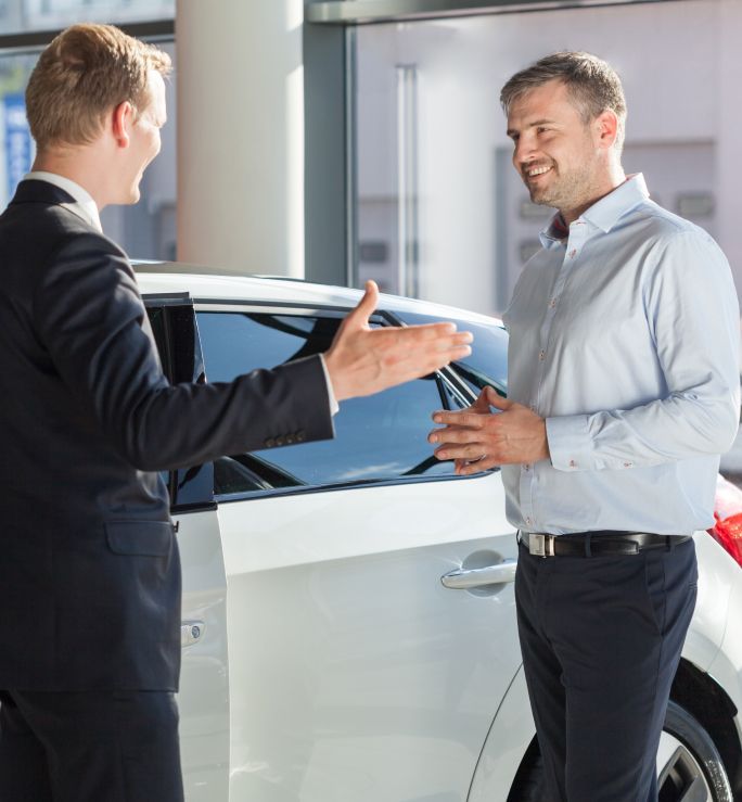 Limo driver picking up client