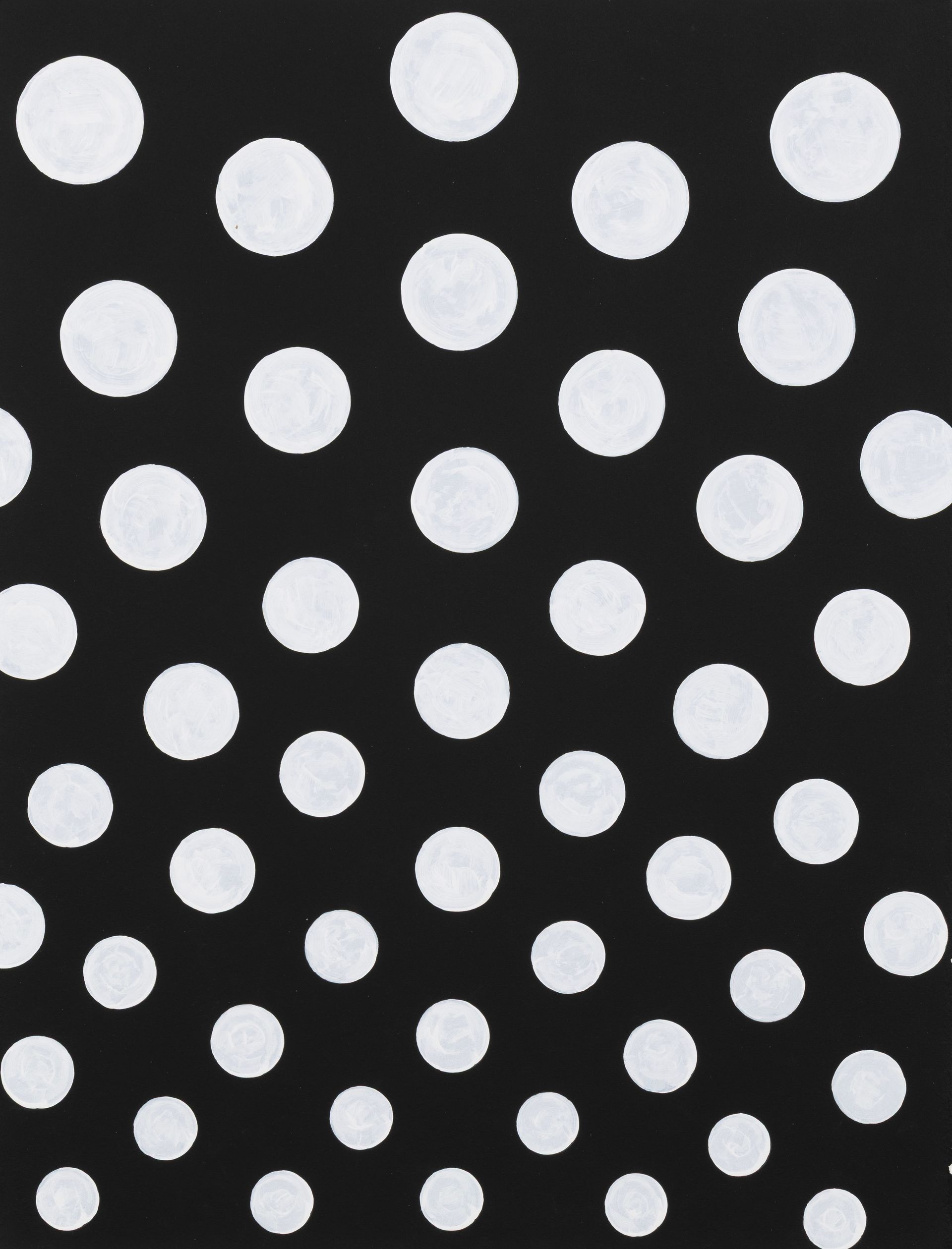 Black background with scattered white dots and several larger outlined circles, like a geometric pattern.