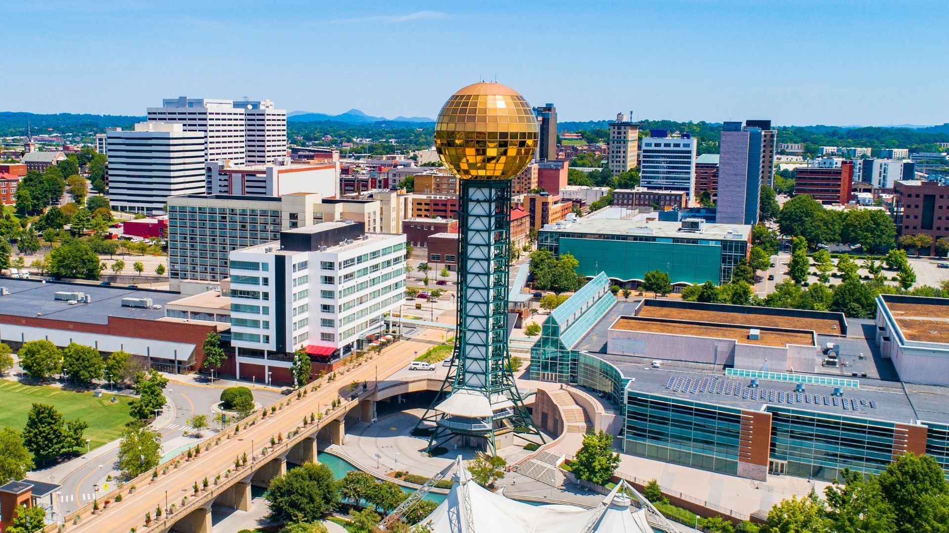 Aerial view of Knoxville