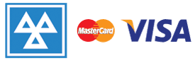VOSA accreditation and card payment logos