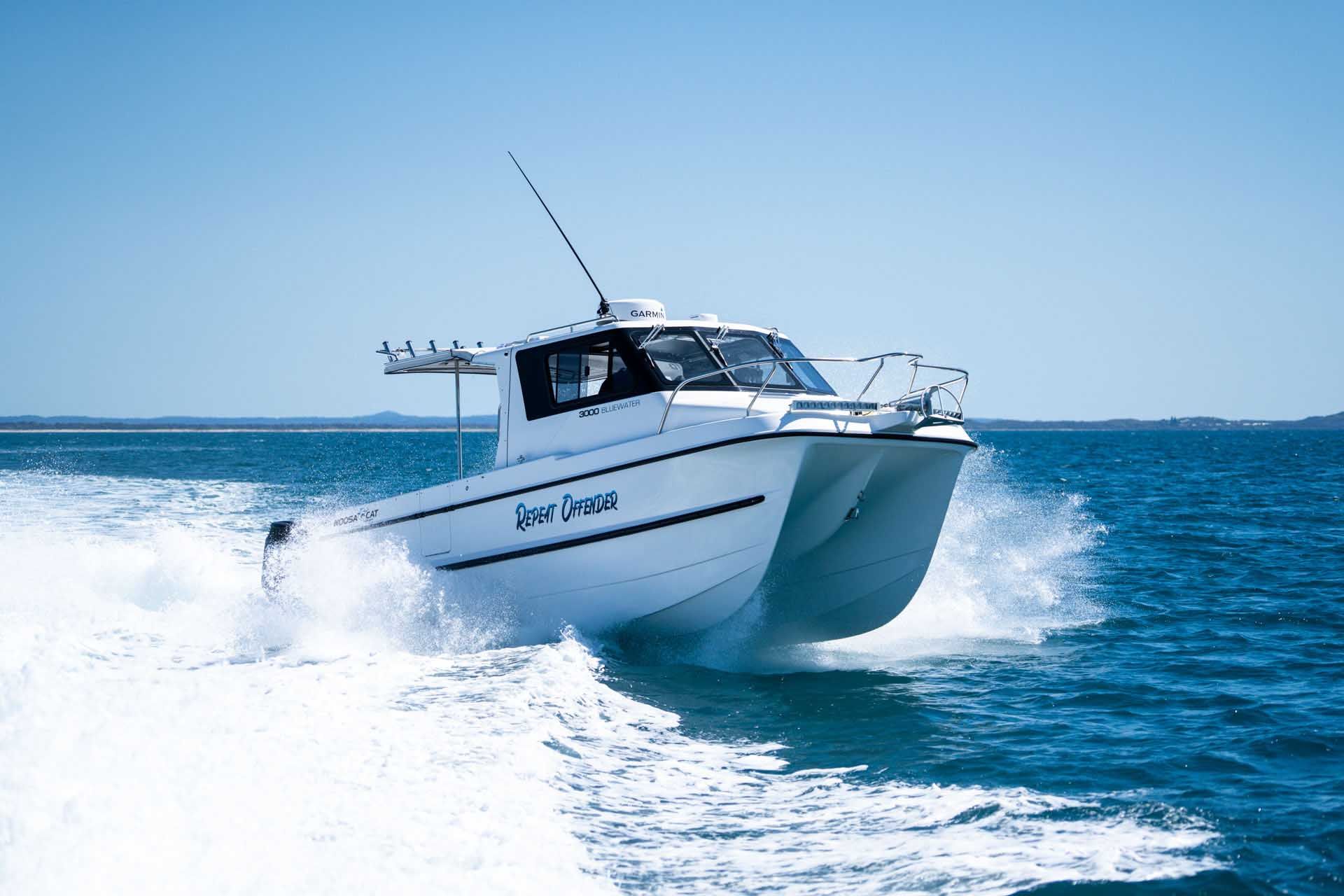 Small White Boat — Lawnton, QLD — Action Auto Sliders