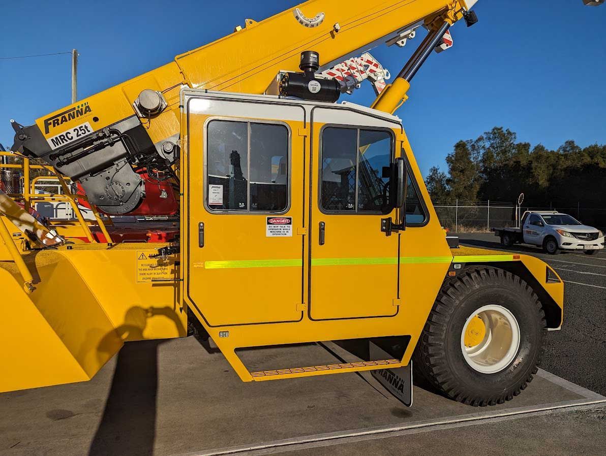 Terex Franna Crane — Lawnton, QLD — Action Auto Sliders