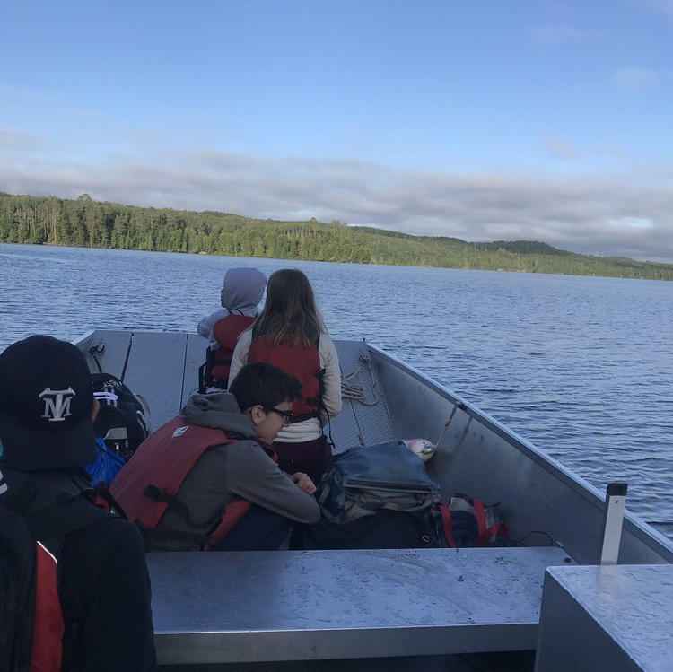 Montessori students during a school trip