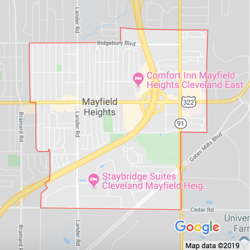 Mayfield Heights Ohio Map Mayfield Heights | Brick By Brick Home Inspections