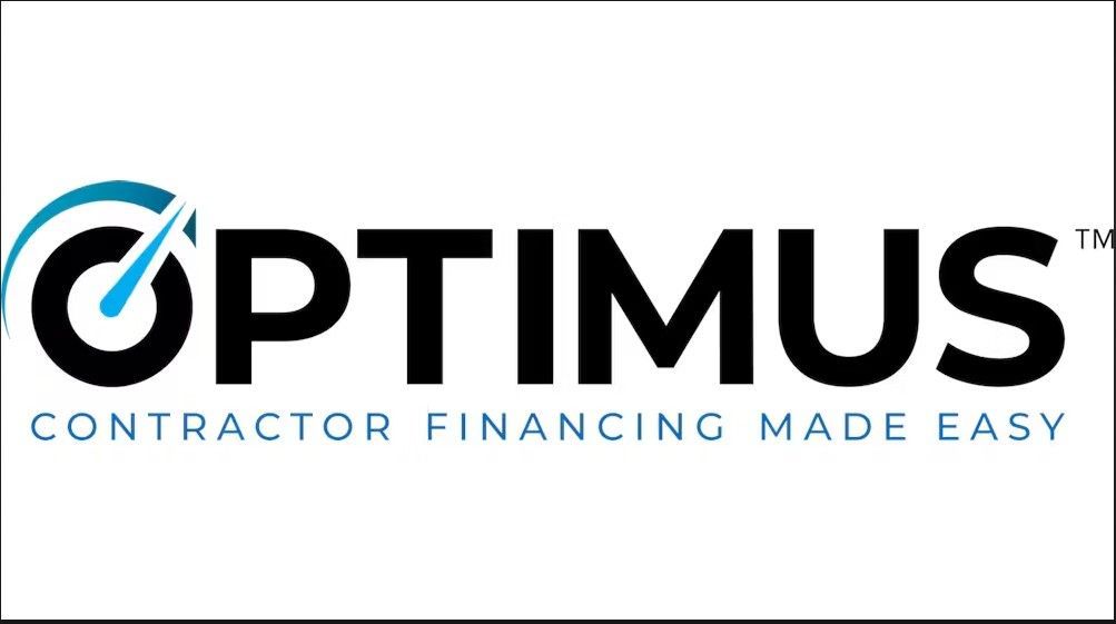 The optimus logo is a contractor financing made easy logo.