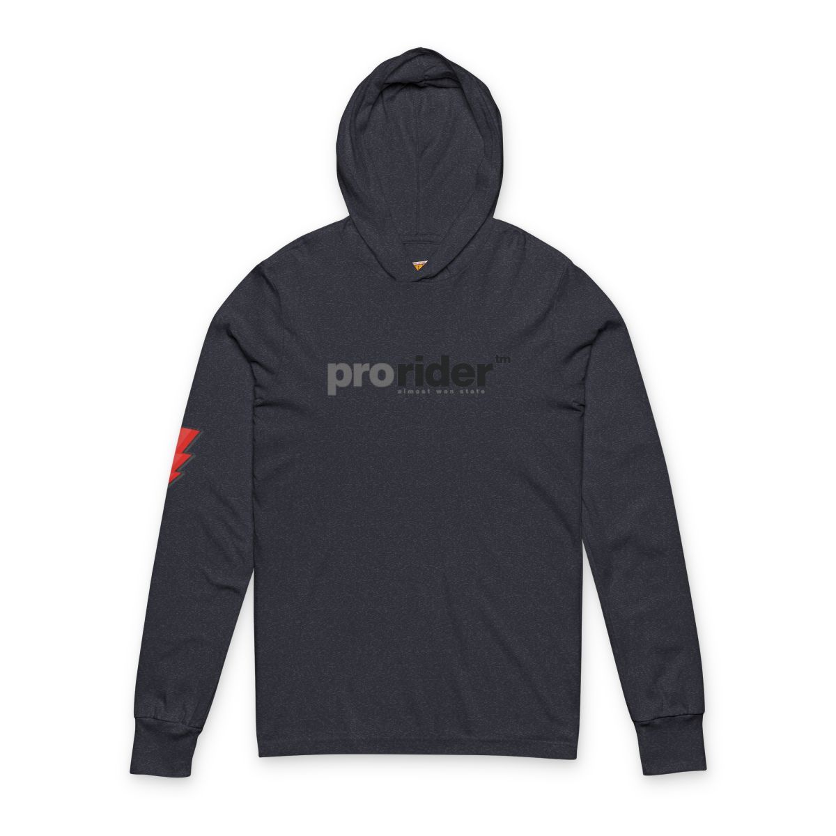 Dark blue hoodie with the word 