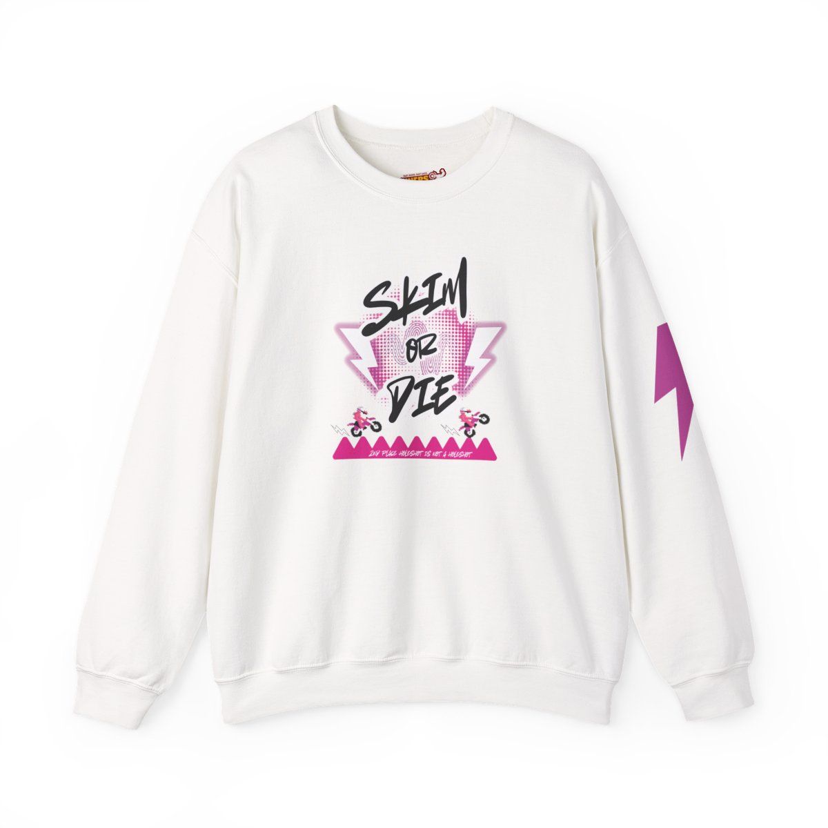 White sweatshirt with 