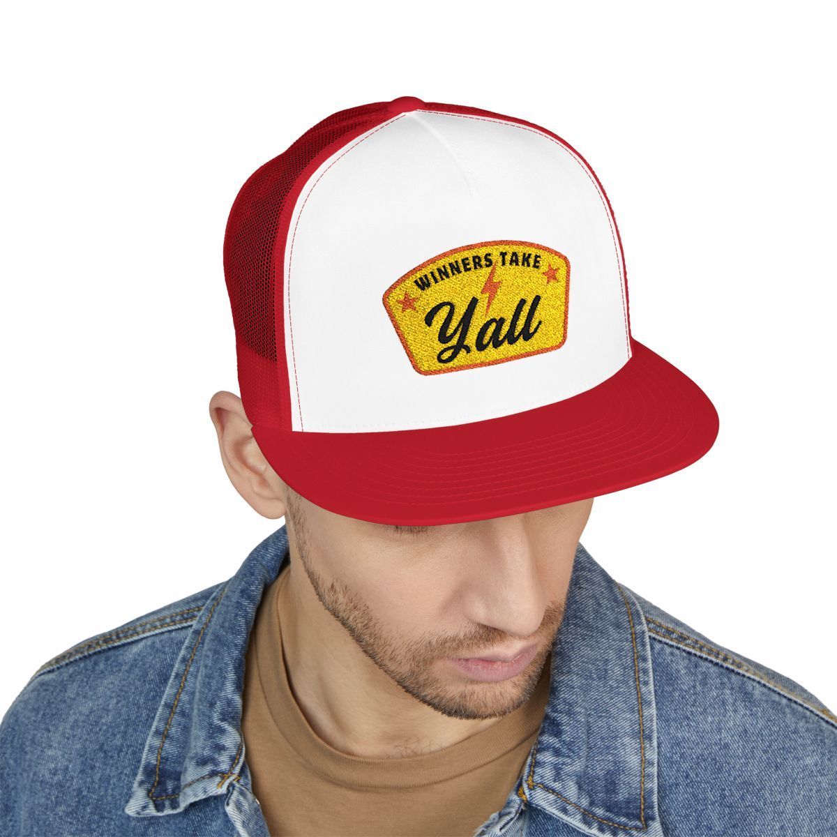 Y'all 5 Panel Trucker Cap (Embroidery)