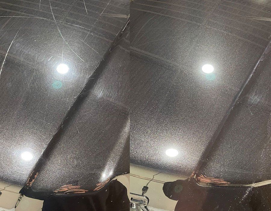 Range Rover Before And After Paint Correction