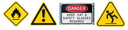 Warehouse safety signs