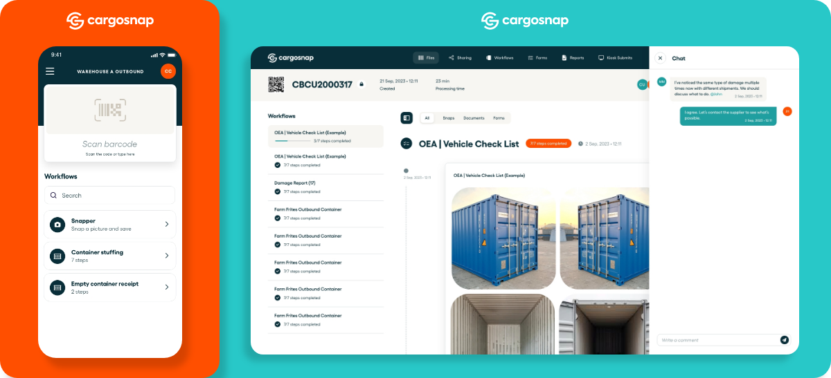 Cargosnap new designs platform and app