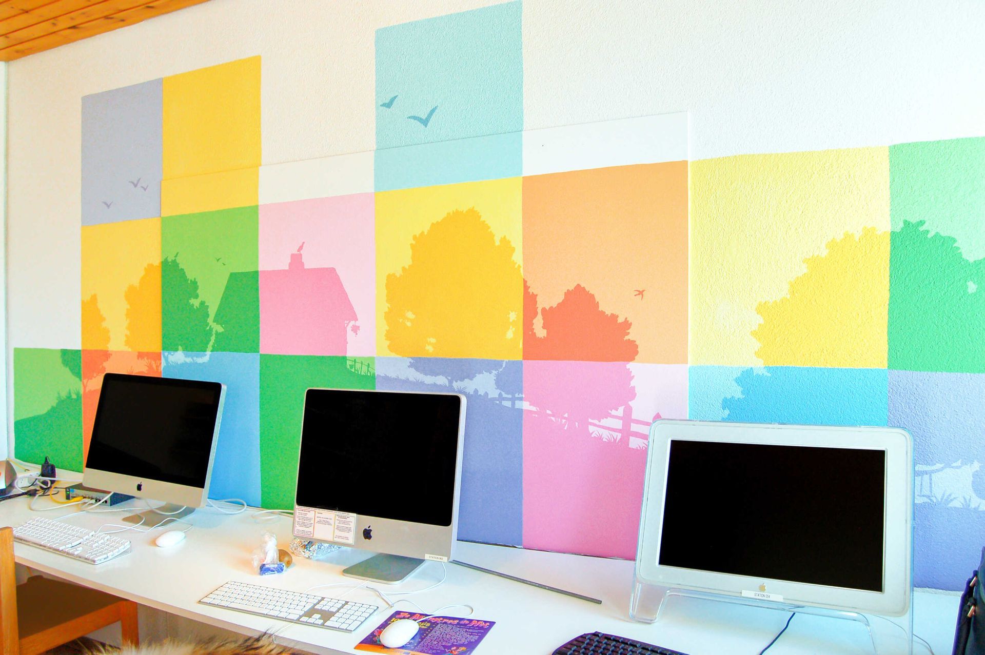 Special needs centres mural painted by Anouk