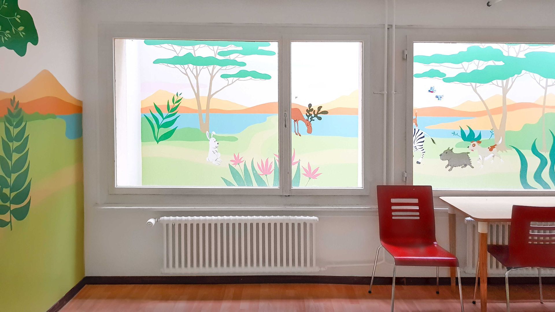 Special needs centres mural painted