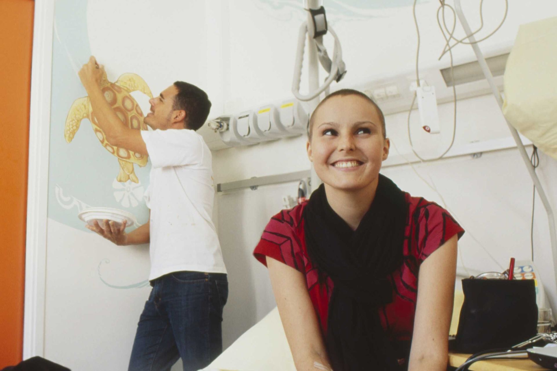 Oncology Anouk painter in a room