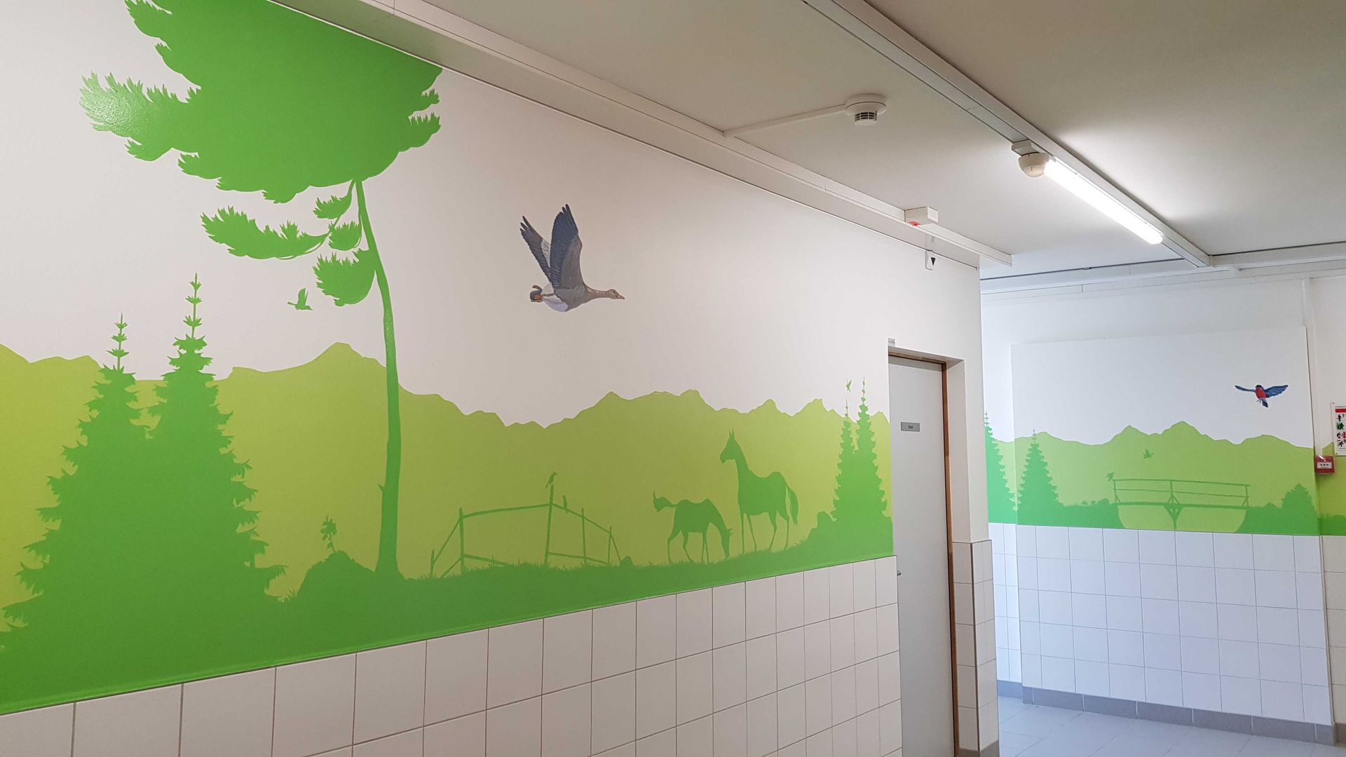 Adult Centers wall painting work done
