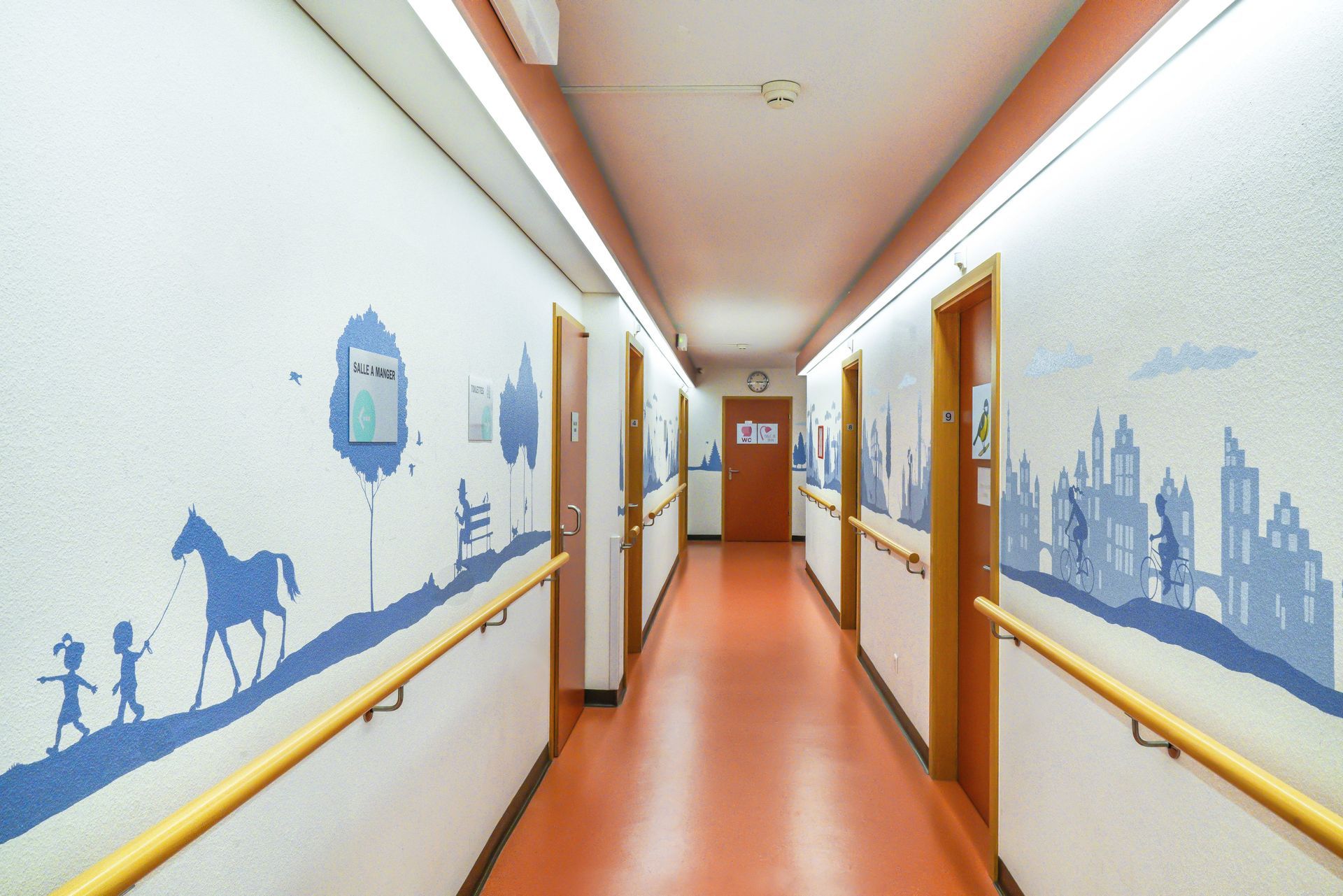 Daycare hallway mural