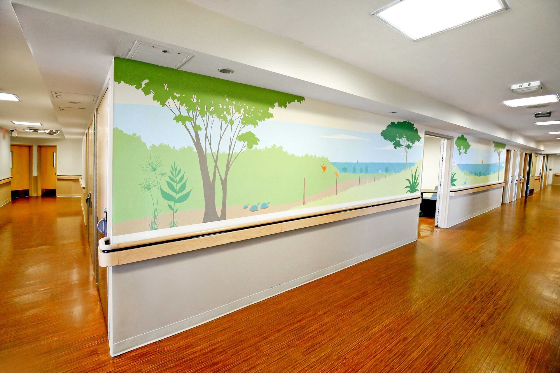 Psychiatry hallway unfinished