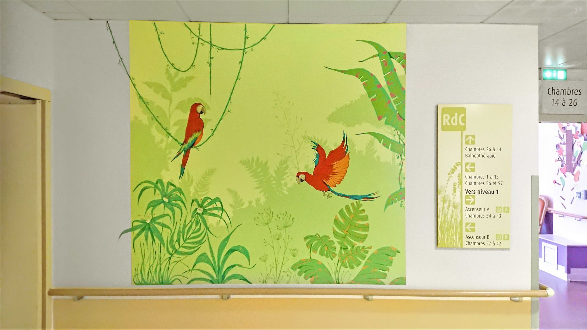 Daycare hallway mural done