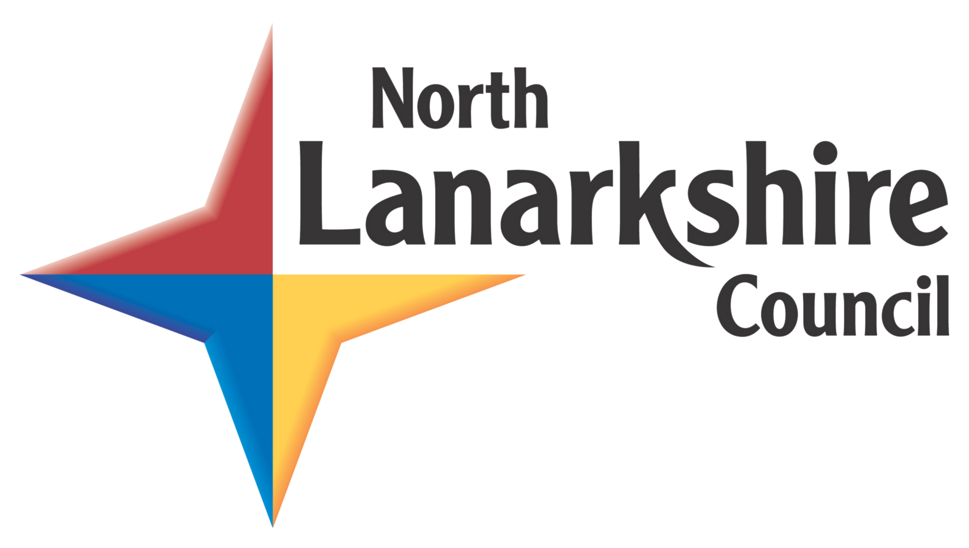 The north lanarkshire council logo has a star in the middle.