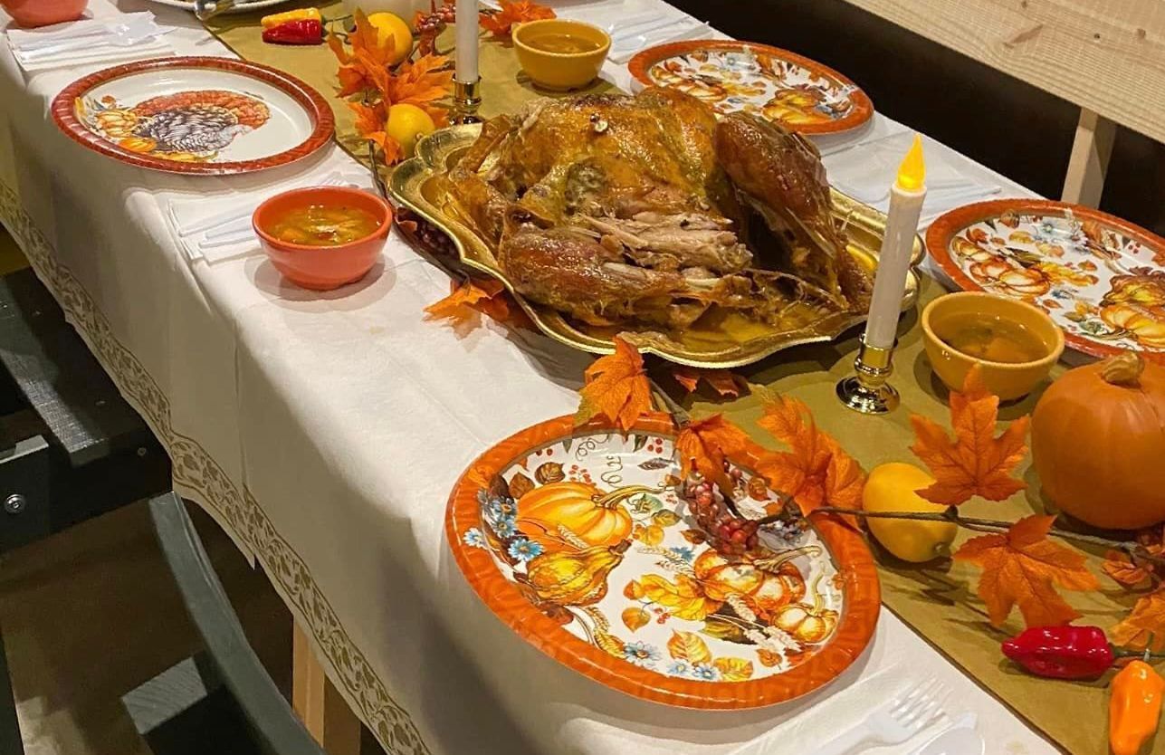 Dinning Table With Different Cuban Dishes