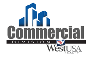 A logo for commercial division west usa realty