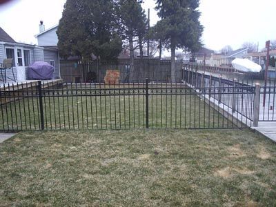 Railing on grass - Detroit, MI | Iron Clad Door Systems 