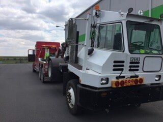 One of our semi tow trucks that services the New Haven, IN, area
