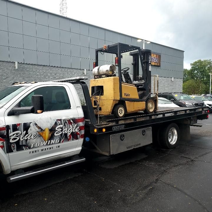 Tow Car With Lifter — Fort Wayne, IN — Blue Eagle Towing