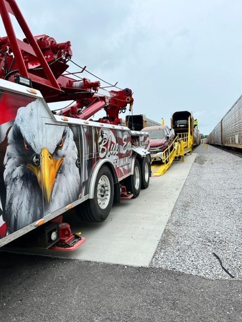 Truck With Eagle Print — Fort Wayne, IN — Blue Eagle Towing