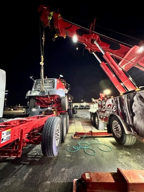 Crane Towing Big Truck — Fort Wayne, IN — Blue Eagle Towing